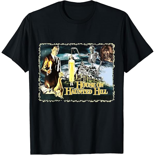 Amazon.com: House On Haunted Hill Horror Film T-Shirt Tee Shirt T